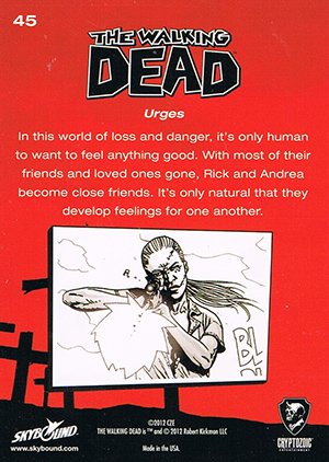 Cryptozoic The Walking Dead Comic Book Base Card 45 Urges
