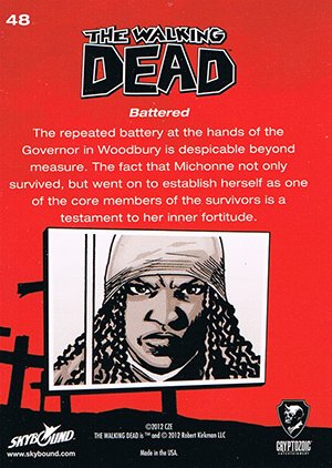 Cryptozoic The Walking Dead Comic Book Base Card 48 Battered
