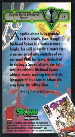 Image/Wildstorm Spawn Base Card 52 Angela Fights Midieval Spawn