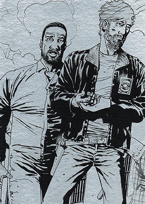 Cryptozoic The Walking Dead Comic Book Parallel Card 2 Leader
