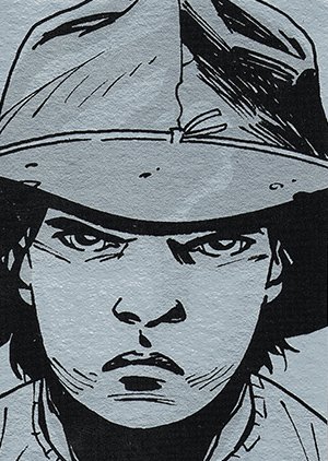 Cryptozoic The Walking Dead Comic Book Parallel Card 10 Carl Grimes