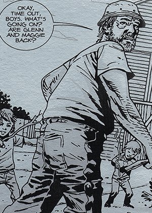 Cryptozoic The Walking Dead Comic Book Parallel Card 35 Safety