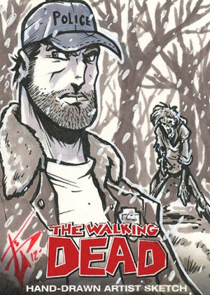 Cryptozoic The Walking Dead Comic Book Sketch Card  Benjamin Glendenning