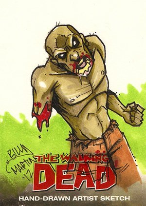 Cryptozoic The Walking Dead Comic Book Sketch Card  Billy Martin