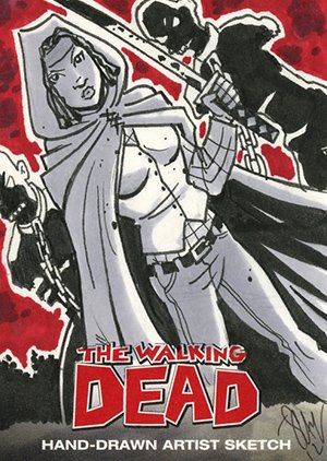 Cryptozoic The Walking Dead Comic Book Sketch Card  Cal Slayton