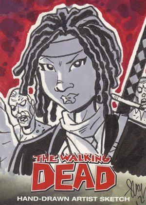 Cryptozoic The Walking Dead Comic Book Sketch Card  Cal Slayton