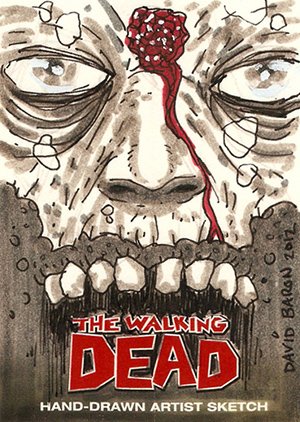 Cryptozoic The Walking Dead Comic Book Sketch Card  David Baron