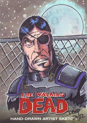 Cryptozoic The Walking Dead Comic Book Sketch Card  George Deep