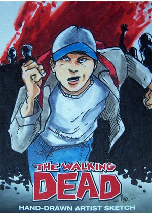 Cryptozoic The Walking Dead Comic Book Sketch Card  Ian Yoshio Roberts