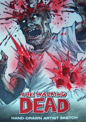 Cryptozoic The Walking Dead Comic Book Sketch Card  Jason Keith Phillips