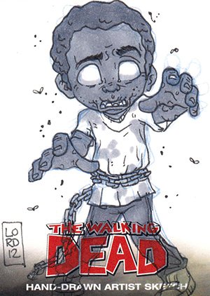 Cryptozoic The Walking Dead Comic Book Sketch Card  Lord Mesa