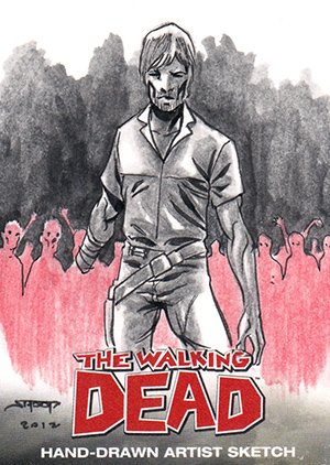 Cryptozoic The Walking Dead Comic Book Sketch Card  Marlin Shoop