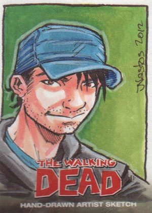 Cryptozoic The Walking Dead Comic Book Sketch Card  Mat Nastos