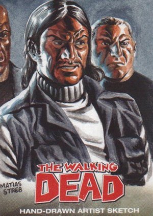 Cryptozoic The Walking Dead Comic Book Sketch Card  Matias Streb