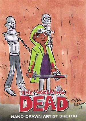 Cryptozoic The Walking Dead Comic Book Sketch Card  Mike Legan
