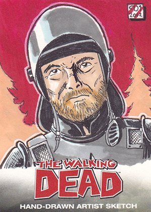 Cryptozoic The Walking Dead Comic Book Sketch Card  Pablo Diaz