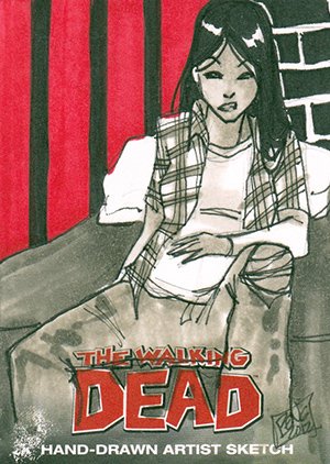 Cryptozoic The Walking Dead Comic Book Sketch Card  Penelope Rivera Gaylord