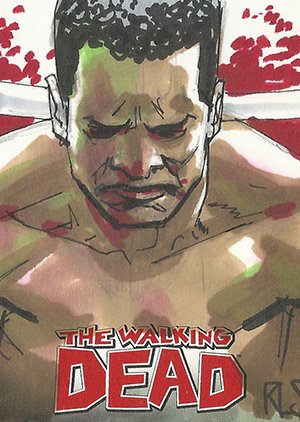 Cryptozoic The Walking Dead Comic Book Sketch Card  Ron Salas