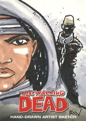 Cryptozoic The Walking Dead Comic Book Sketch Card  Ryan Wong