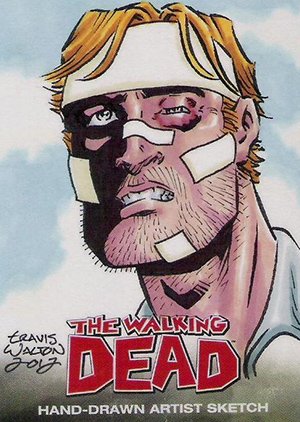 Cryptozoic The Walking Dead Comic Book Sketch Card  Travis Walton
