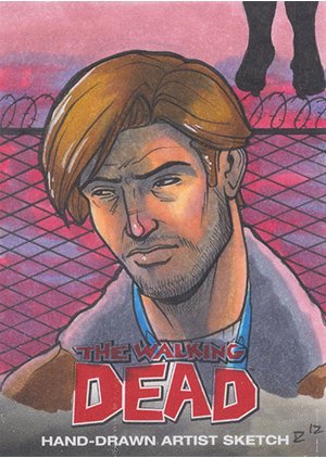 Cryptozoic The Walking Dead Comic Book Sketch Card  Rich Molinelli