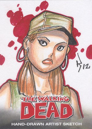 Cryptozoic The Walking Dead Comic Book Sketch Card  Ryan Kinnaird