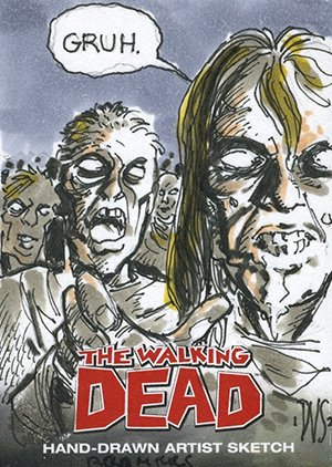 Cryptozoic The Walking Dead Comic Book Sketch Card  Dan Schaefer
