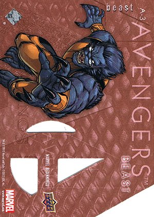 Upper Deck Marvel Beginnings Series II Die-Cut Avengers Card A-3 Beast