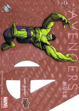 Upper Deck Marvel Beginnings Series II Die-Cut Avengers Card A-18 Hulk