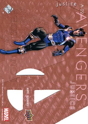 Upper Deck Marvel Beginnings Series II Die-Cut Avengers Card A-22 Justice