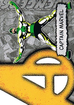 Upper Deck Marvel Beginnings Series II Die-Cut Avengers Card A-9 Captain Marvel
