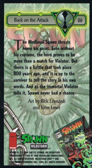 Image/Wildstorm Spawn Base Card 86 Back on the Attack