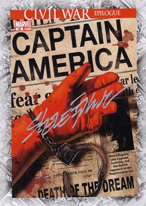 Upper Deck Marvel Beginnings Series II Break Through Autograph Card B-80 Captain America Vol 5 #25