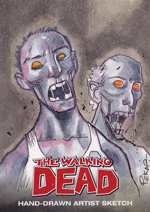 Cryptozoic The Walking Dead Comic Book Sketch Card  Joe Pekar