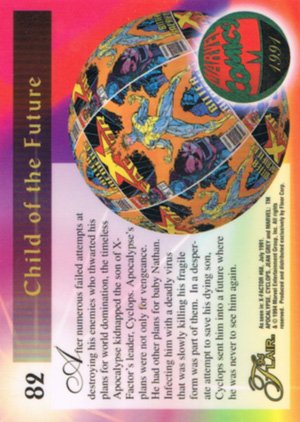 Fleer Marvel Annual Flair '94 Base Card 82 Child of the Future