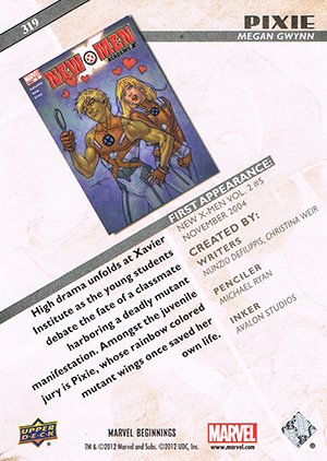 Upper Deck Marvel Beginnings Series II Base Card 319 Pixie