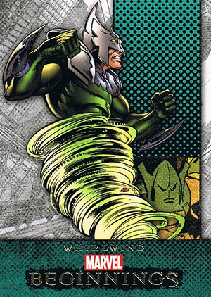 Upper Deck Marvel Beginnings Series II Base Card 198 Whirlwind