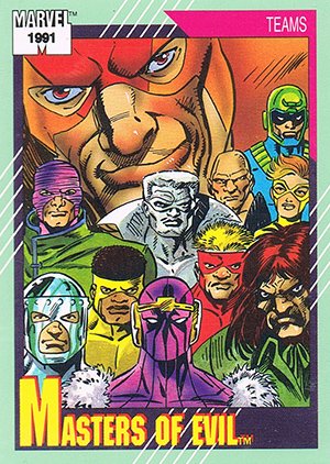 Impel Marvel Universe II Base Card 157 Masters of Evil