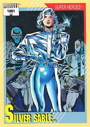 Impel Marvel Universe II Base Card 21 Silver Sable