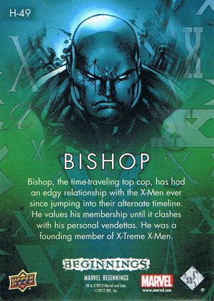 Upper Deck Marvel Beginnings Series II Holograms H-49 Bishop