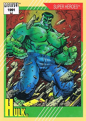 Impel Marvel Universe II Base Card 53 Hulk