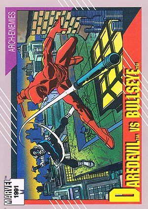 Impel Marvel Universe II Base Card 104 Daredevil vs. Bullseye