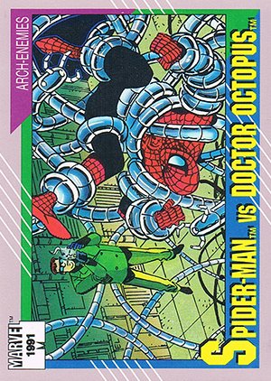 Impel Marvel Universe II Base Card 105 Spider-Man vs. Doctor Octopus