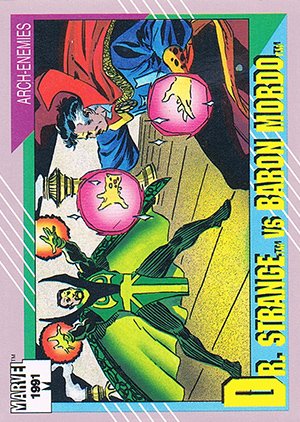 Impel Marvel Universe II Base Card 110 Dr. Strange vs. Baron Mordo
