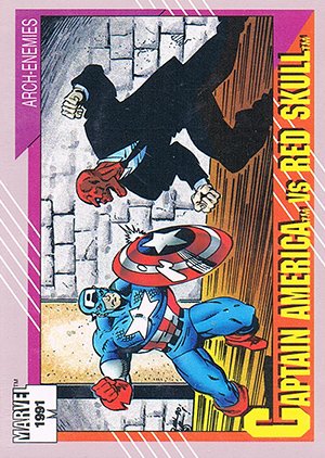 Impel Marvel Universe II Base Card 115 Captain America vs. Red Skull