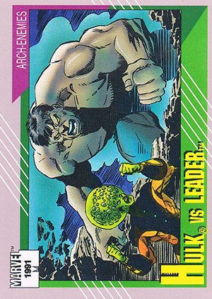 Impel Marvel Universe II Base Card 119 Hulk vs. Leader