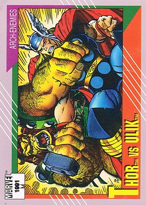 Impel Marvel Universe II Base Card 122 Thor vs. Ulik