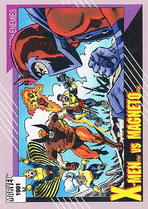 Impel Marvel Universe II Base Card 125 X-Men vs. Magneto