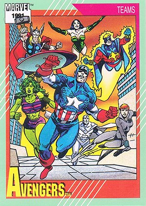 Impel Marvel Universe II Base Card 151 Avengers