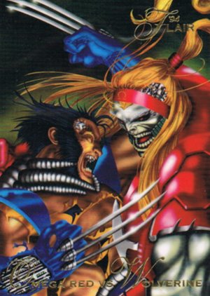 Fleer Marvel Annual Flair '94 Base Card 86 Omega Red vs Wolverine